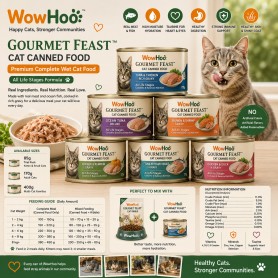 WowHoo Gourmet Feast Cat Canned Food