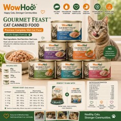 WowHoo Gourmet Feast Cat Canned Food
