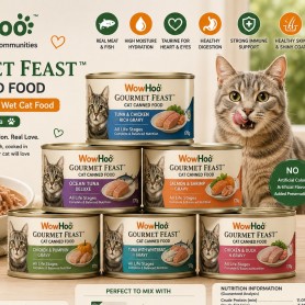 WowHoo Gourmet Feast Cat Canned Food